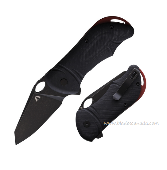 CMB Made Hippo Flipper Folding Knife, D2 Black SW, G10 Black, CMB05B