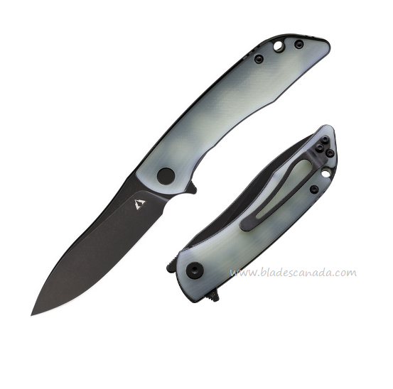 CMB Made Blaze Flipper Folding Knife, D2 Black, G10 Jade, CMB06T