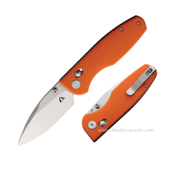 CMB Made Predator Folding Knife, D2 Satin, G10 Orange, CMB08GW