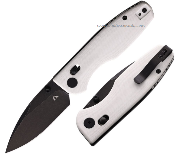 CMB Made Predator Folding Knife, 14C28N Black SW, G10 White, CMB08WB