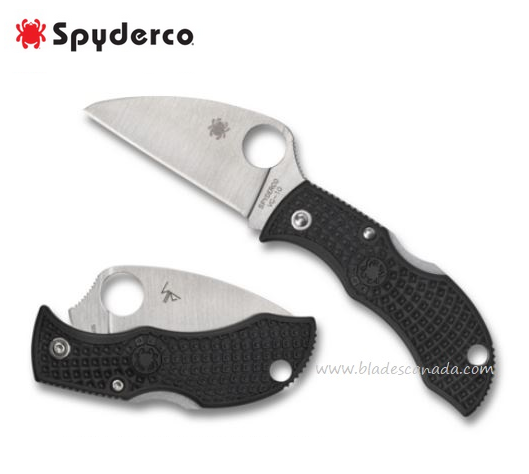 Spyderco Manbug Folding Knife, VG10 Wharncliffe, FRN Black, CMBKWP - Click Image to Close