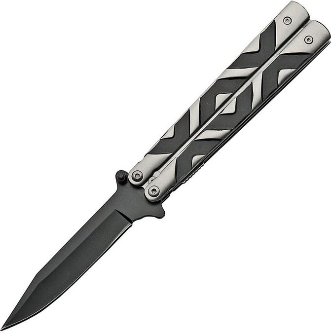 CNM Linerlock Folding Knife, Stainless Steel, Stainless Handle, CN211453 - Click Image to Close