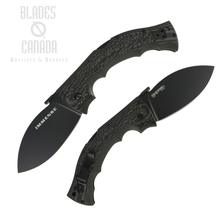 (image for) Cold Steel Immense Tri-Ad Lock Folding Knife, XHP Black, G10 Black, CS-28DWB