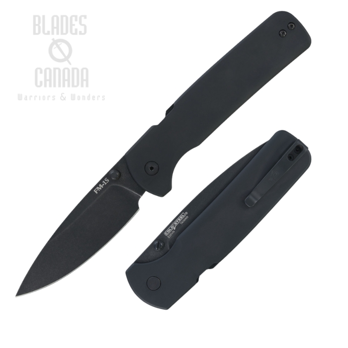 (image for) Cold Steel Full Metal Clip Point Atlas Lock Folding Knife, S35VN Black, Titanium Black, CS-FL-35FMAS-BK