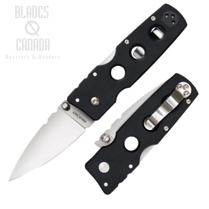 Cold Steel Hold Out Folding Knife, S35VN, G10 Black, 11G3