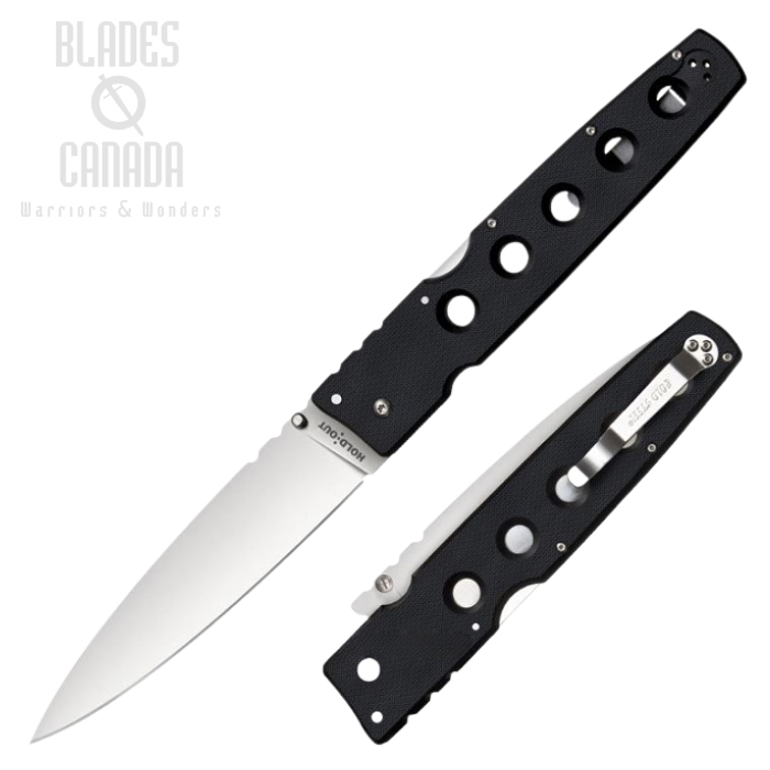Cold Steel Hold Out Folding Knife, S35VN, G10 Black, 11G6