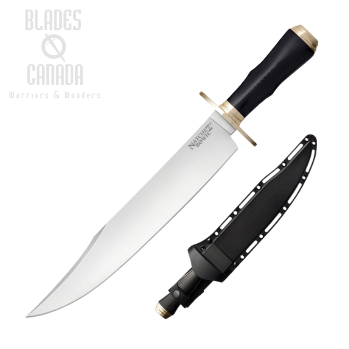 Cold Steel Natchez Bowie Fixed Blade Knife, CPM 3V, Hard Sheath, CS-16DN