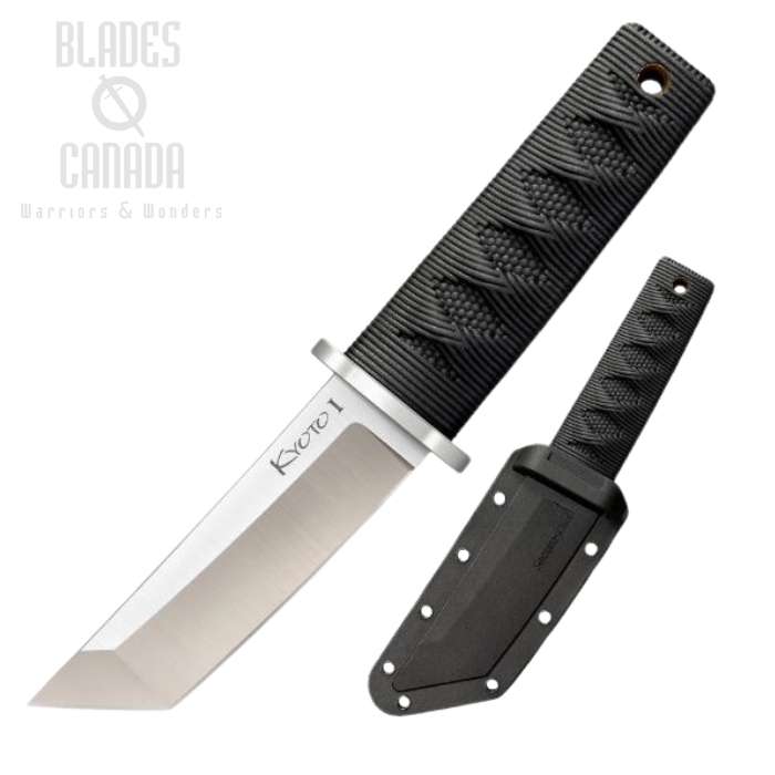 Cold Steel Mini Kyoto I Fixed Blade Knife, Japanese Tanto, Hard Sheath, 17DA