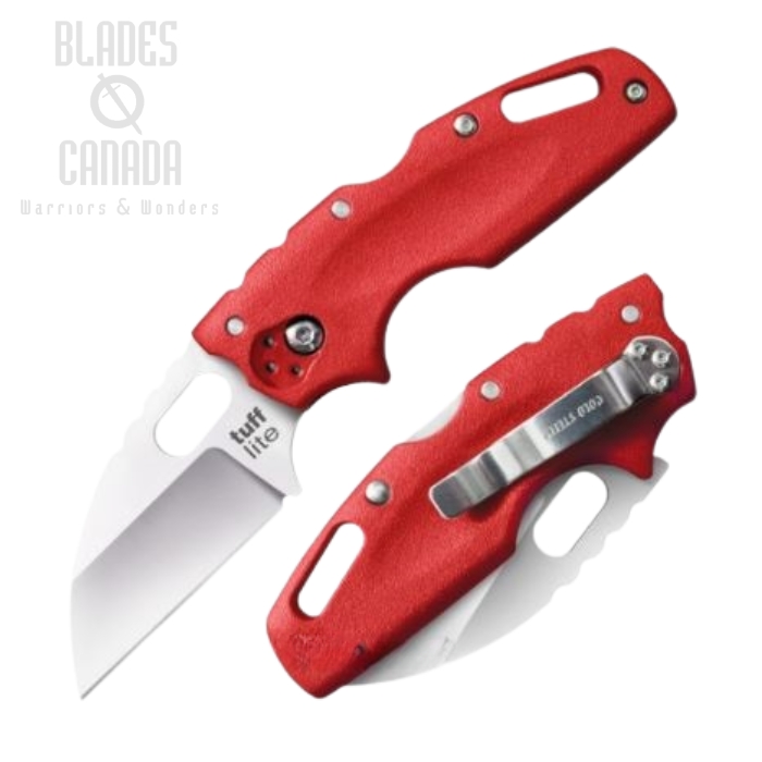 Cold Steel Tuff Lite Folding Knife, AUS 8A, Red Handle, 20LTR