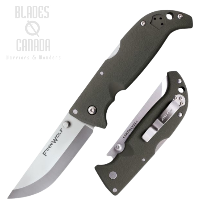 Cold Steel Finn Wolf Folding Knife, AUS 8A, OD Handle, 20NPF