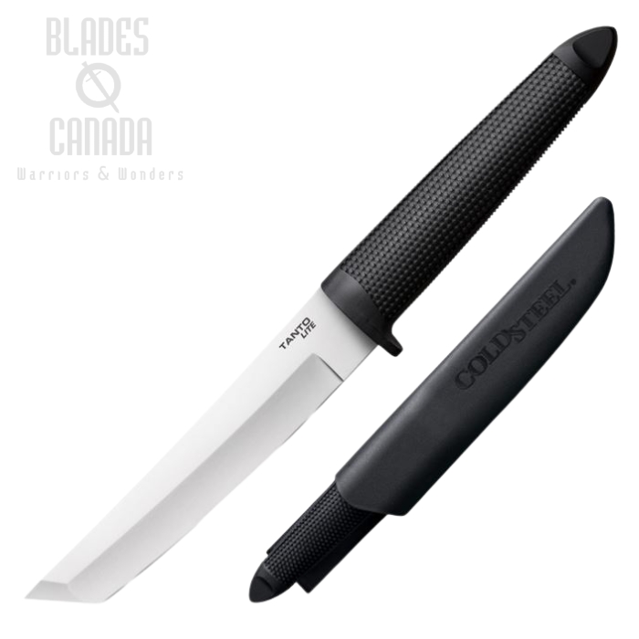 Cold Steel Tanto Lite Fixed Blade Knife, 4116 Steel, Secure-Ex Sheath, 20TL