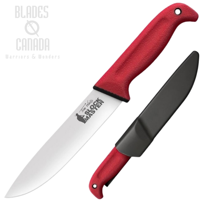 Cold Steel Tim Wells Scalper Slock Master Fixed Blade Knife, 4116 Steel, Hard Sheath, 20VSTW