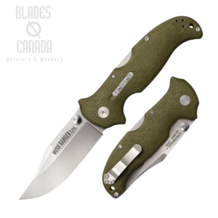 Cold Steel Bush Ranger Lite Folding Knife, GFN Green, 21A