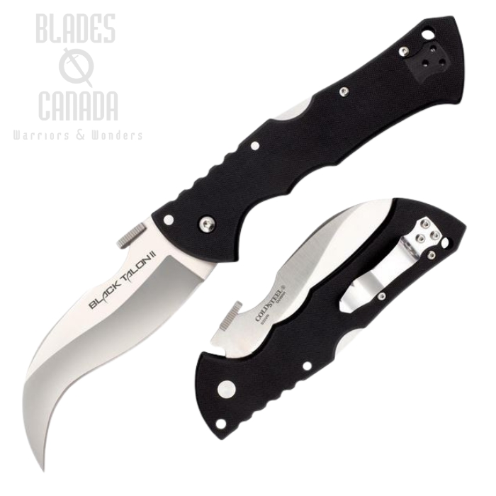 Cold Steel Black Talon II Folding Knife, S35VN, G10 Black, CS-22B