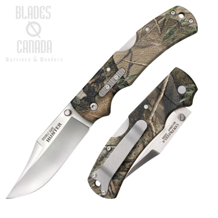 Cold Steel Double Safe Hunter Folding Knife, GFN Camo, 23JE
