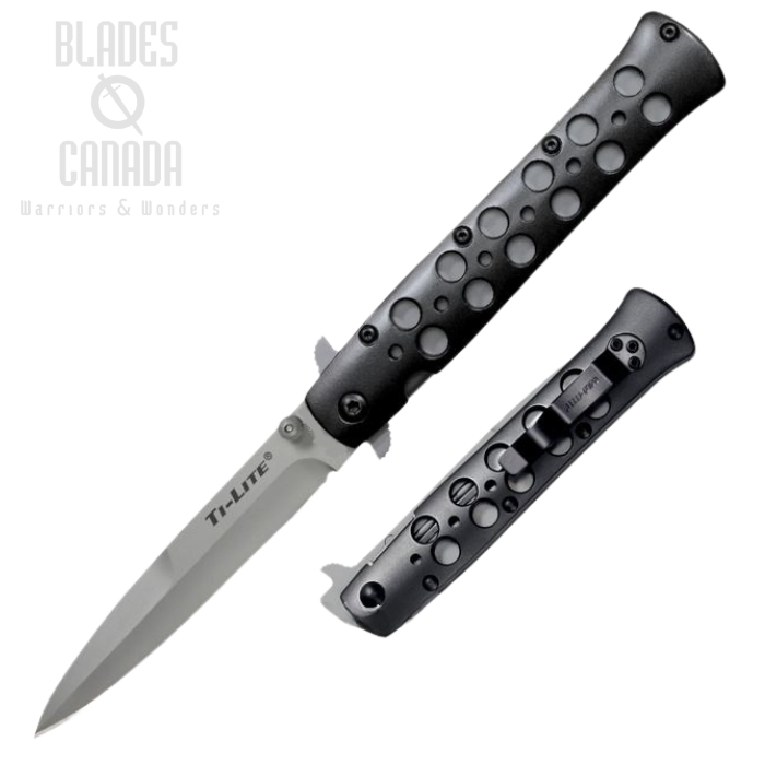 Cold Steel Ti-Lite Folding Knife, CPM S35VN, Aluminum, CS-26B4