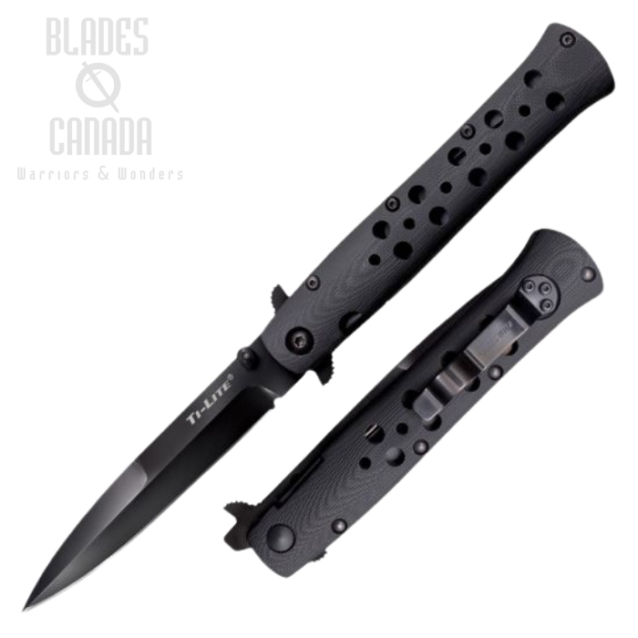 Cold Steel Ti-Lite Folding Knife, S35VN, G10 Black, 26C4