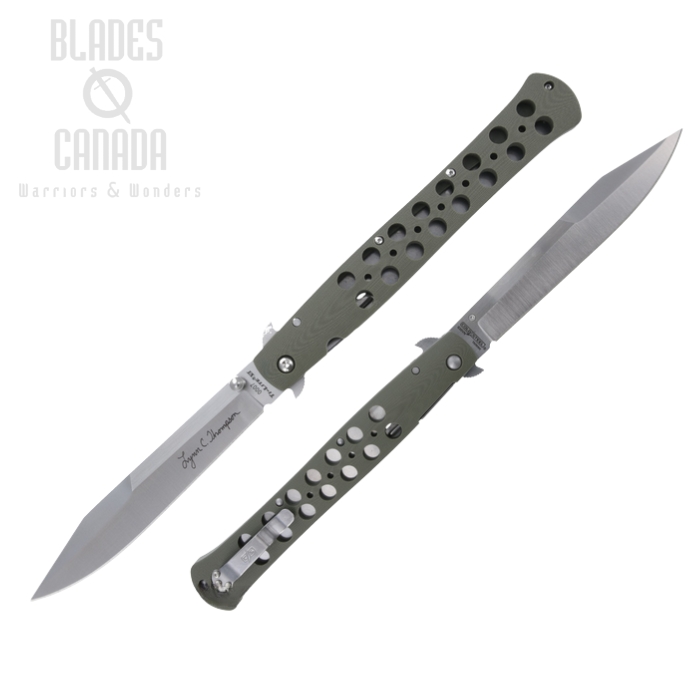 Cold Steel Lynn Thompson Signature Ti-Lite Folding Knife, S35VN 6", G10 OD Green, CS26C6AA