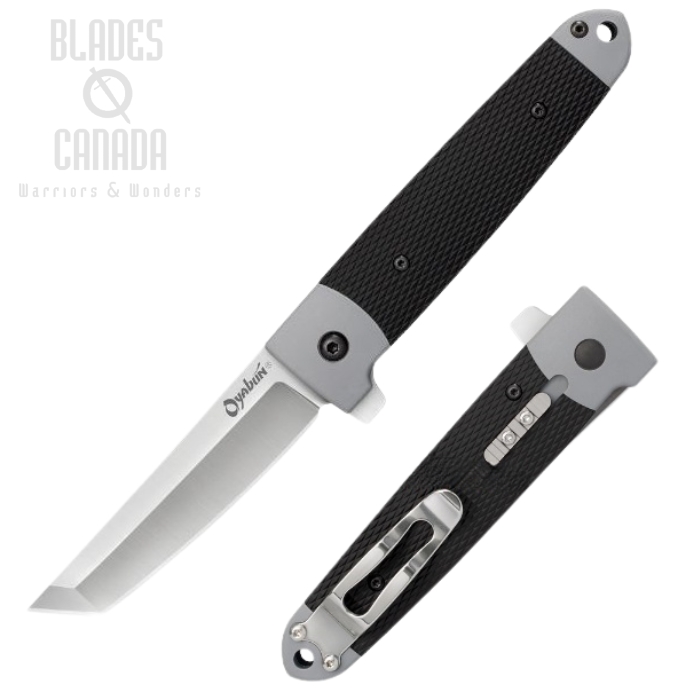 Cold Steel Oyabun Flipper Folding Knife, GRN Black, 26T