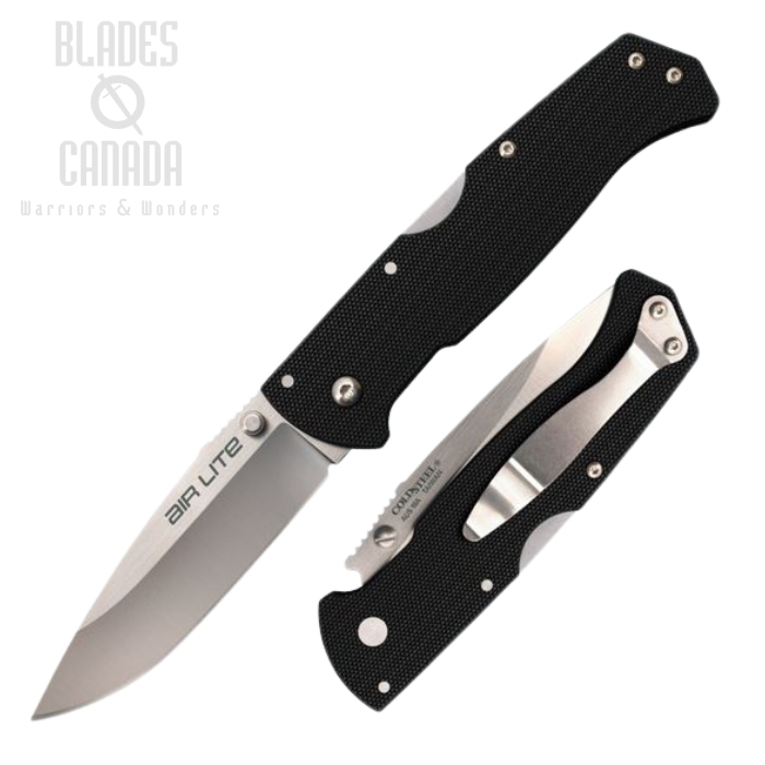 Cold Steel Air Lite Folding Knife, AUS 10A, G10 Black, 26WD