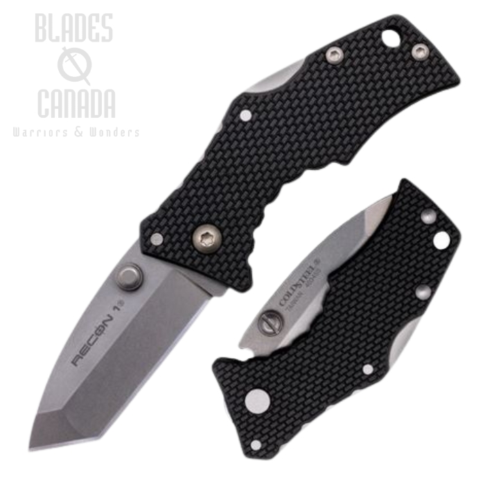 Cold Steel Micro Recon 1 Tanto Folding Knife, 4034SS Steel, 27DT