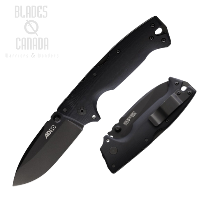 Cold Steel AD-10 Folding Knife, CPM S35VN Black, G10 Black, 28DDBKBK