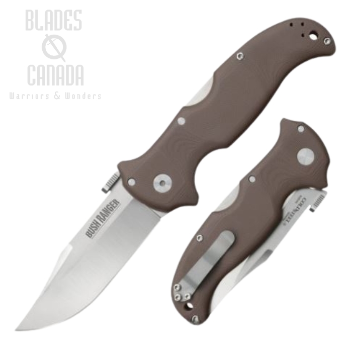 Cold Steel Bush Ranger Folding Knife, S35VN, G10 Brown, 31A
