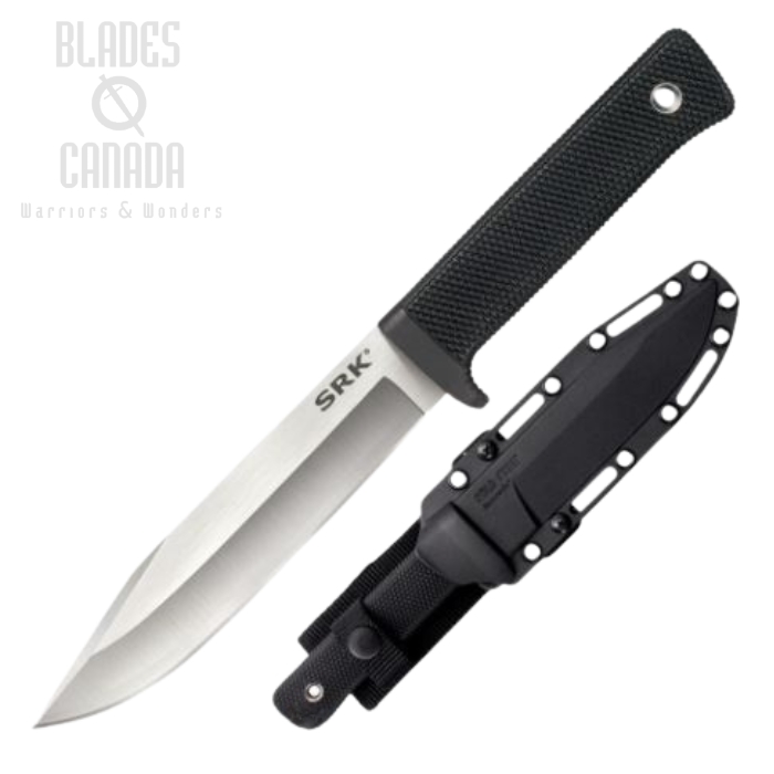 Cold Steel SRK Fixed Blade Knife, VG10 San Mai, Secure-Ex Sheath, 35AN