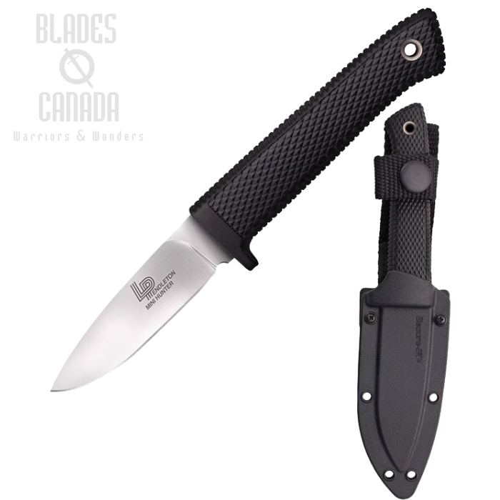Cold Steel Pendleton Mini Hunter Fixed Blade Knife, AUS 10A, Secure-Ex Sheath, CS-36LPMF