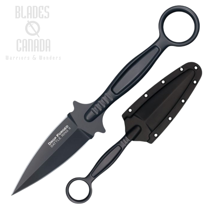 Cold Steel Drop Forged Battle Ring 2, 52100 Carbon, Secure-Ex Sheath, CS-36MF