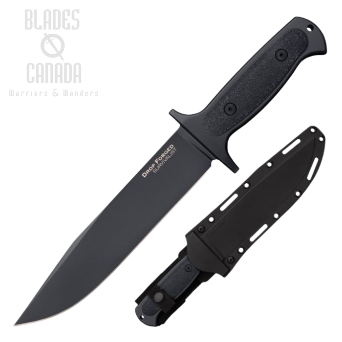 Cold Steel Drop Forged Survivalist Fixed Blade Knife, 52100 Carbon, Secure-Ex Sheath, 36MH