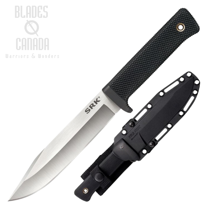 Cold Steel SRK Fixed Blade Knife, 3V Steel, Secure-Ex Sheath, CS-38CKE