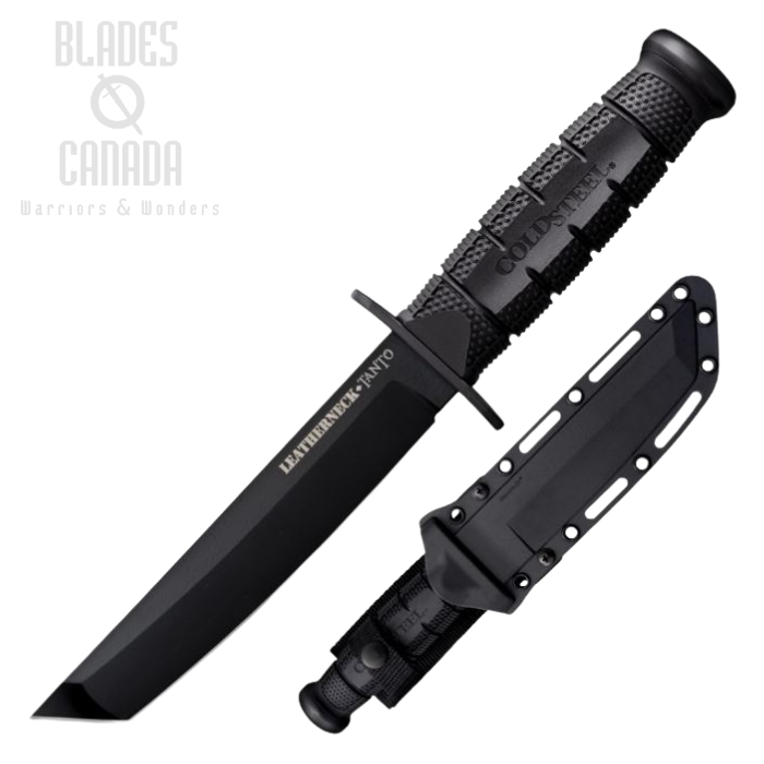 Cold Steel Leatherneck Tanto Fixed Blade Knife, D2 Steel, 39LSFCT