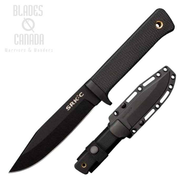 Cold Steel SRK Compact Fixed Blade Knife, SK5 Steel, Secure-Ex Sheath, CS-49LCKD