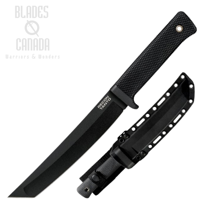 Cold Steel Recon Tanto Fixed Blade Knife, SK5 Steel, Secure-Ex Sheath, CS-49LRT