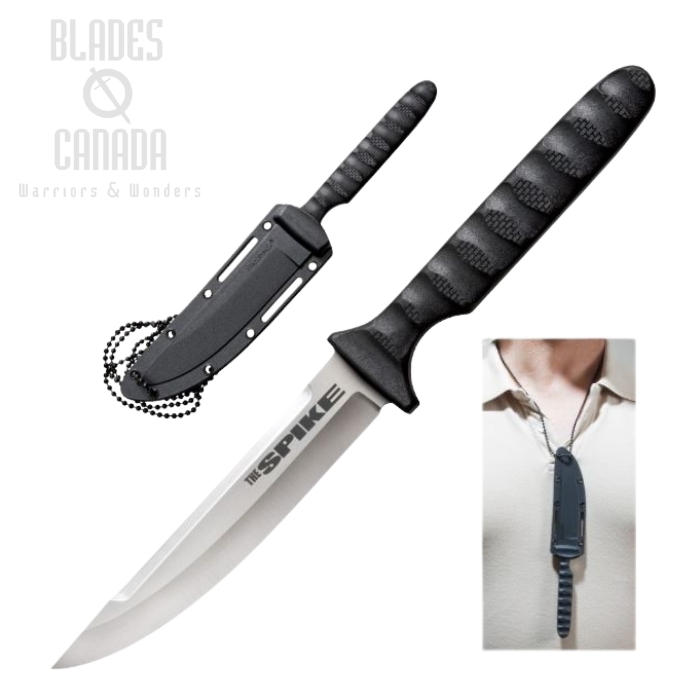 Cold Steel Tokyo Spike Fixed Blade Knife, 4116 Steel, Secure-Ex Sheath, 53NHS