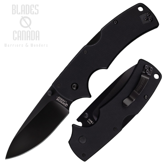 Cold Steel American Lawman Folding Knife, S35VN, G10 Black, 58B