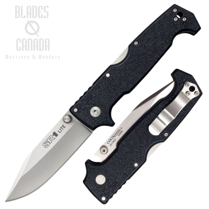 Cold Steel SR1 Lite Folding Knife, Black Handle, 62K1
