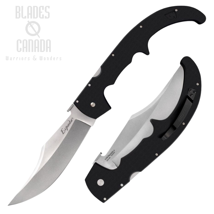 Cold Steel X-Large Espada Folding Knife, AUS 10A, G10 Black, 62MGC