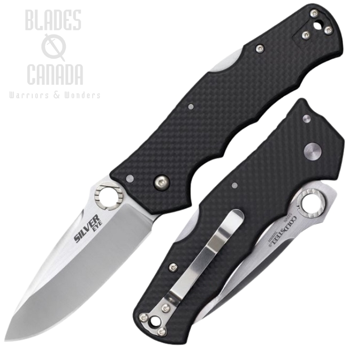 Cold Steel Silver Eye Elite Folding Knife, S35VN, Carbon Fiber, CS-62QCFB