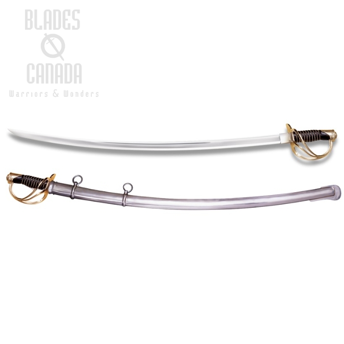 Cold Steel 1860 U.S. Heavy Cavalry Sabre, 1055 Carbon, Leather Handle, 88HCS