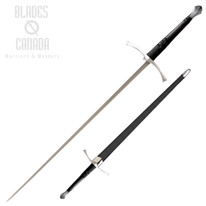 Cold Steel Italian Long Sword, 1060 Carbon, Leather Handle, 88ITS