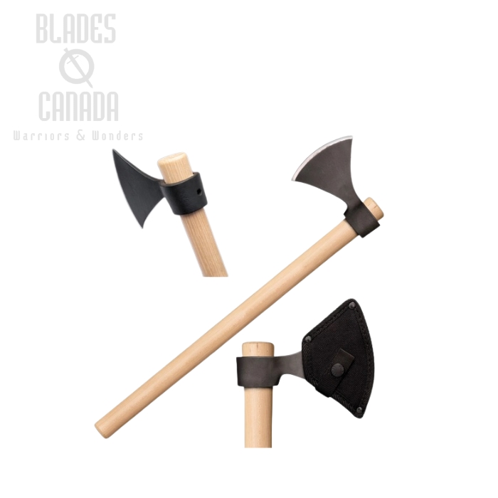 Cold Steel Norse Hawk, 1055 Carbon Steel, Nylon Sheath, 90N