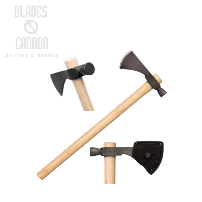 Cold Steel Pipe Hawk Axe, 1055 Carbon, Hickory Handle, Nylon Sheath, 90PHH