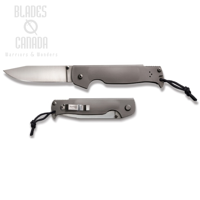 Cold Steel Pocket Bushman Folding Knife, 4116 Steel, Stainless Handle, 95FB