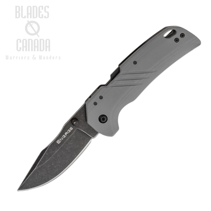 Cold Steel Engage Folding Knife, AUS10A Black 3", G10 Gray, Fl-30DPLD-10BGY Cold Steel Engage Folding Knife, AUS10A Black 3", G10 Gray, Fl-30DPLD-10BGY
