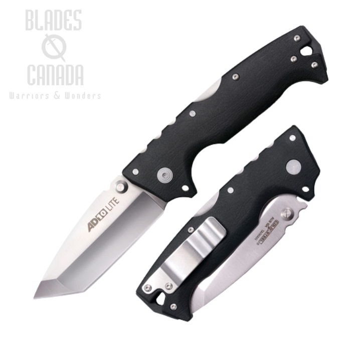 Cold Steel AD-10 Lite Folding Knife, AUS10A Drop Point, GFN Black, FL-AD10