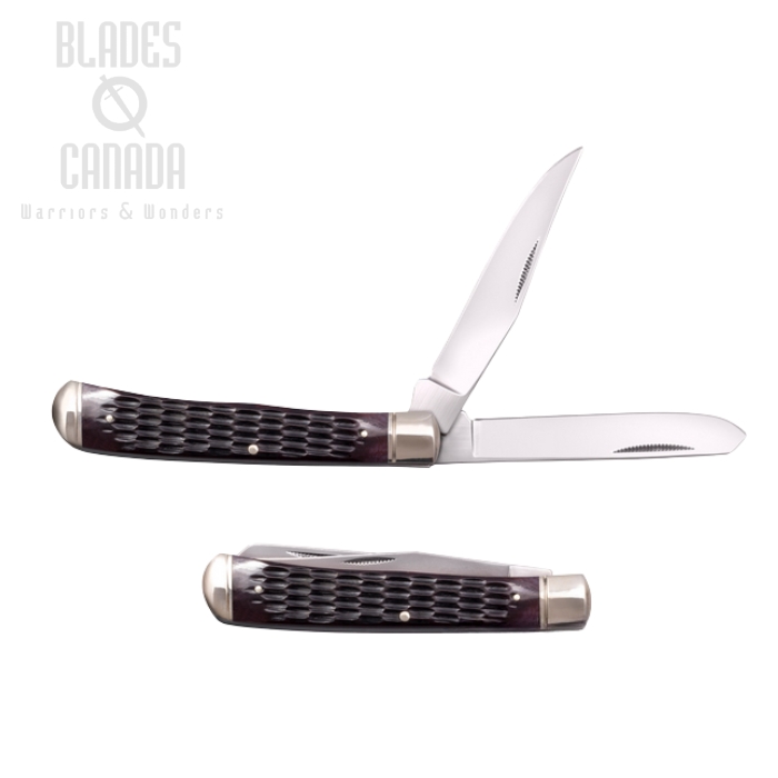 Cold Steel Trapper Slipjoint Folding Knife, Jigged Bone Handle, FL-TRPR-J