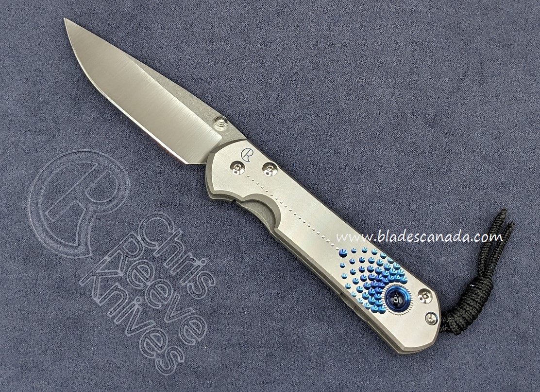 Chris Reeve Large Sebenza 31 Unique Graphic Folding Knife, MagnaCut, Iolite U1
