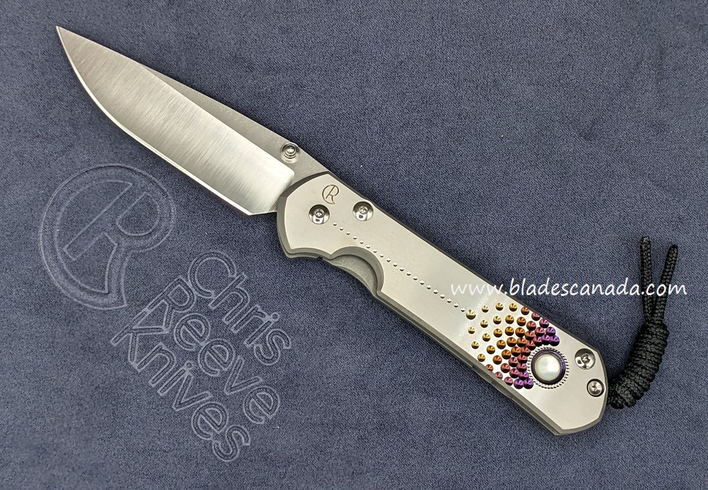 Chris Reeve Large Sebenza 31 Unique Graphic Folding Knife, MagnaCut, Mother of Pearl U3